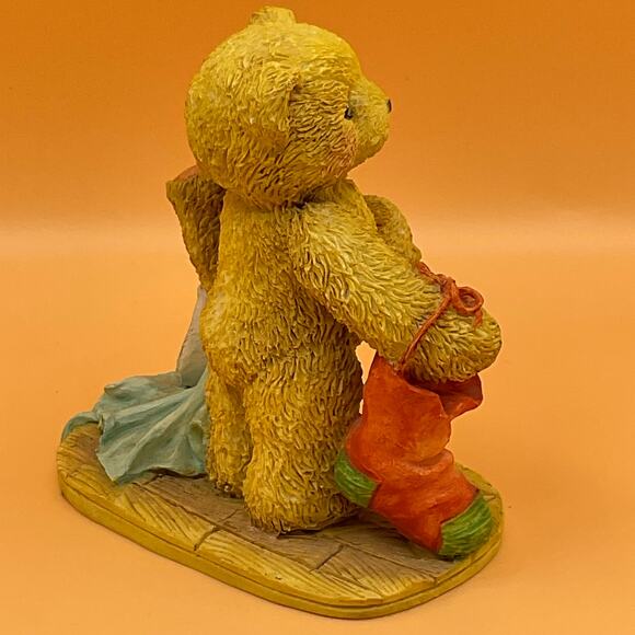 Jacob Cherished Teddies Wishing For Love 1992 Hamilton Gifts 950734 Figurine - Picture 3 of 8